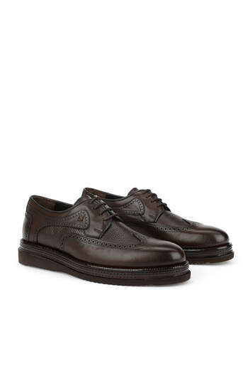 Ziya - Hakiki Deri Erkek Klasik Ayakkabı Kahverengi (1)