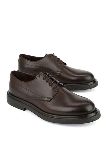 Ziya - Hakiki Deri Erkek Klasik Ayakkabı Kahverengi (1)