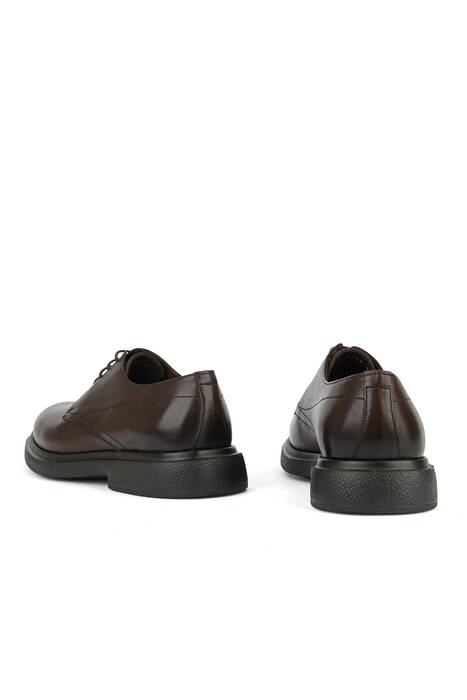 Hakiki Deri Erkek Klasik Ayakkabı Kahverengi
