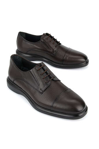 Ziya - Hakiki Deri Erkek Klasik Ayakkabı Kahverengi (1)