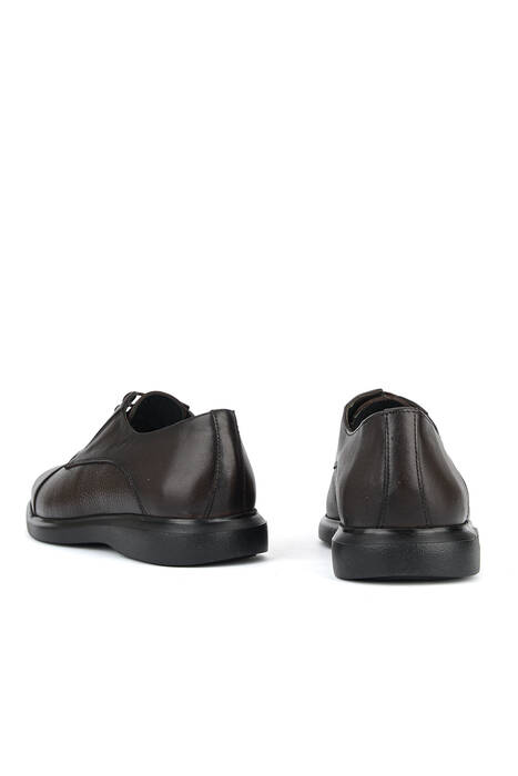 Hakiki Deri Erkek Klasik Ayakkabı Kahverengi