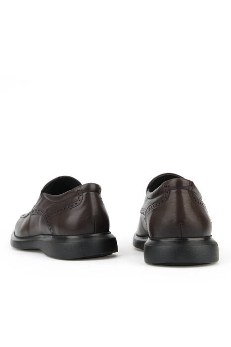 Hakiki Deri Erkek Klasik Ayakkabı Kahverengi