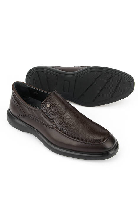 Hakiki Deri Erkek Klasik Ayakkabı Kahverengi