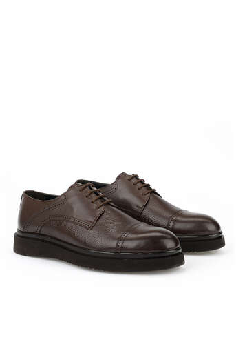 Ziya - Brown Genuine Leather Men's Formal Shoes (1)