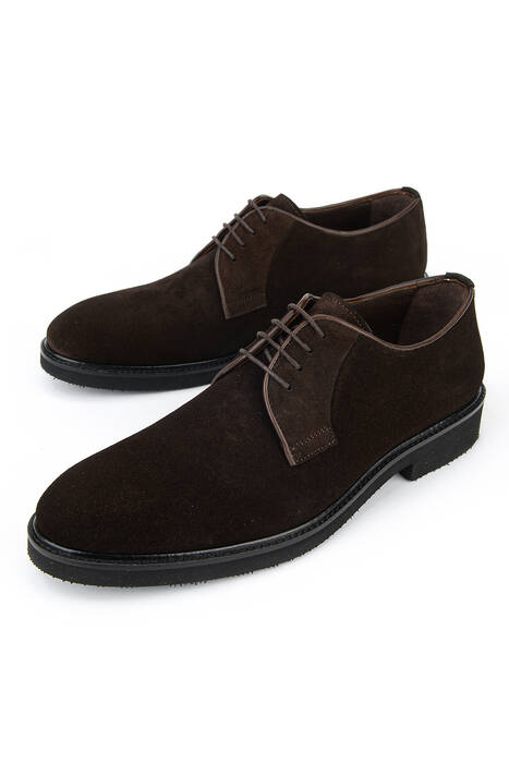 Hakiki Deri Erkek Klasik Ayakkabı Kahverengi