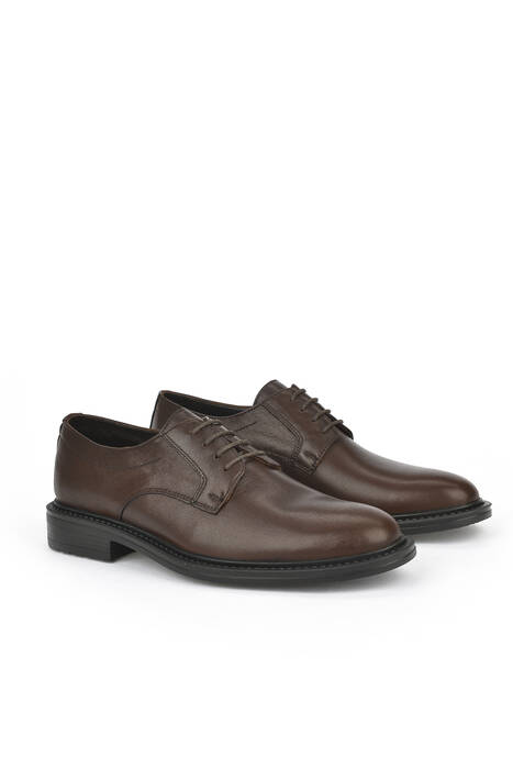Hakiki Deri Erkek Klasik Ayakkabı Kahverengi