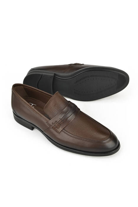 Brown Genuine Leather Men's Formal Shoes