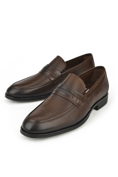 Brown Genuine Leather Men's Formal Shoes