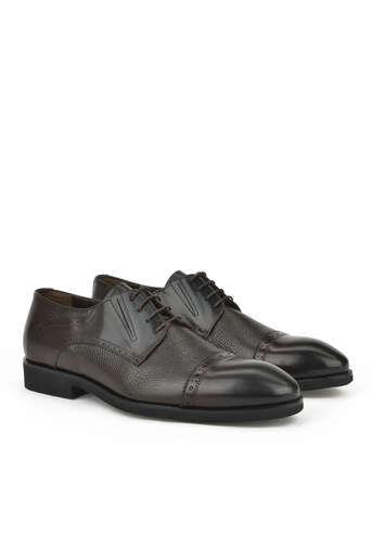 Ziya - Brown Genuine Leather Men's Formal Shoes (1)