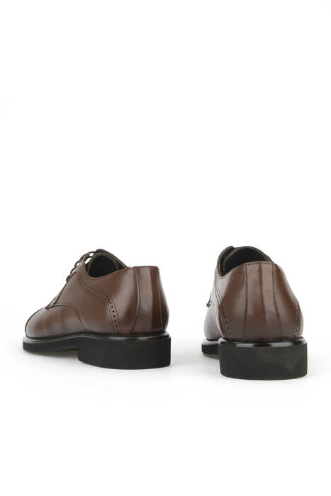 Hakiki Deri Erkek Klasik Ayakkabı Kahverengi