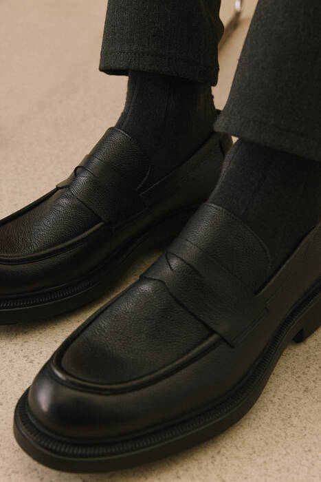 Hakiki Deri Erkek Klasik Ayakkabı Siyah