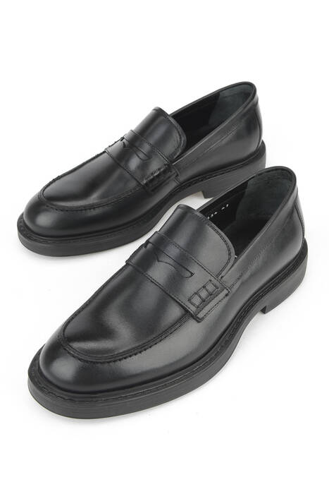 Hakiki Deri Erkek Klasik Ayakkabı Siyah