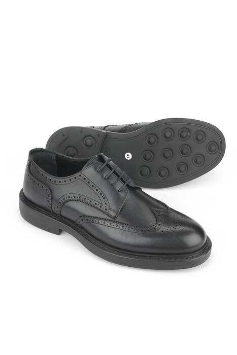 Hakiki Deri Erkek Klasik Ayakkabı Siyah