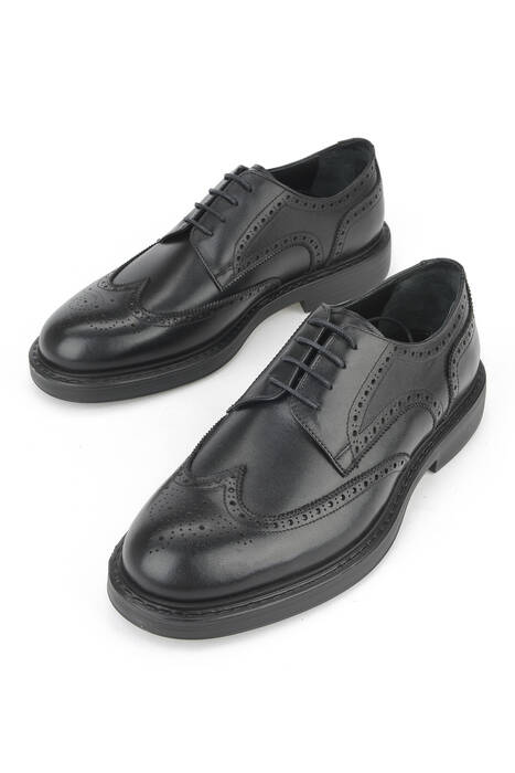 Hakiki Deri Erkek Klasik Ayakkabı Siyah