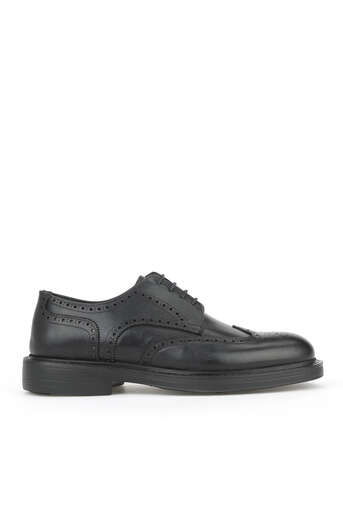 Ziya - Black Genuine Leather Men's Formal Shoes