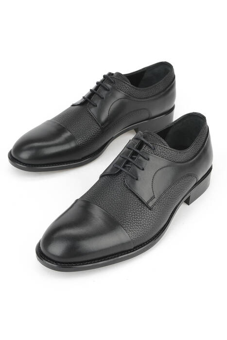 Hakiki Deri Erkek Klasik Ayakkabı Siyah