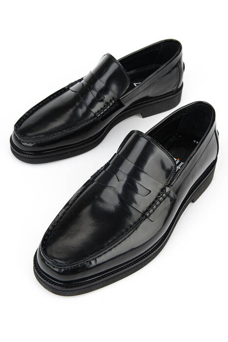 Hakiki Deri Erkek Klasik Ayakkabı Siyah