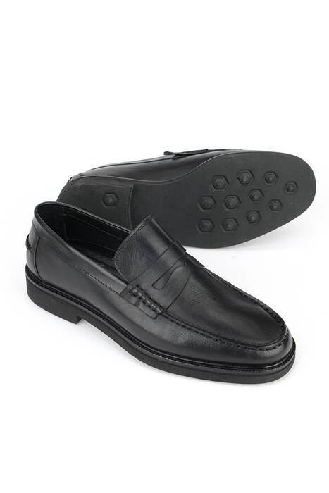 Hakiki Deri Erkek Klasik Ayakkabı Siyah