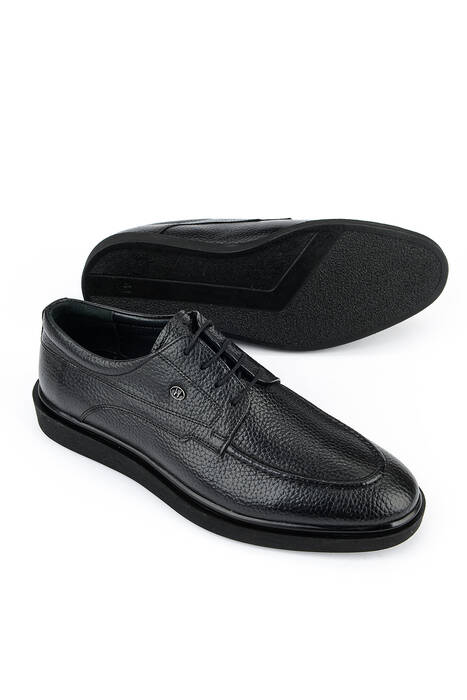 Hakiki Deri Erkek Klasik Ayakkabı Siyah