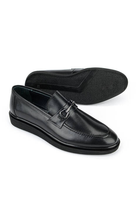 Hakiki Deri Erkek Klasik Ayakkabı Siyah