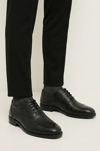 Ziya - Hakiki Deri Erkek Klasik Ayakkabı Siyah