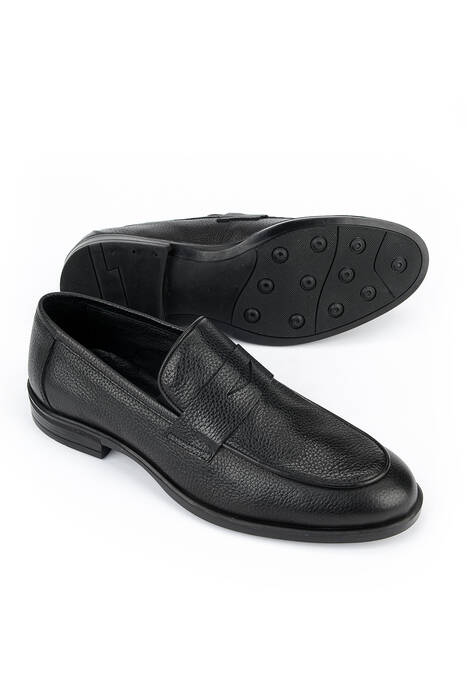 Hakiki Deri Erkek Klasik Ayakkabı Siyah