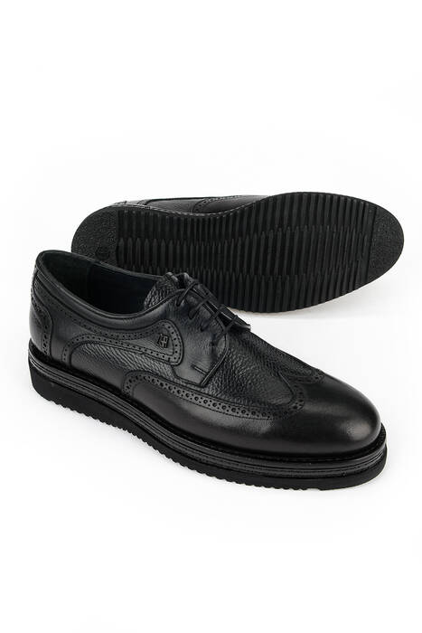 Hakiki Deri Erkek Klasik Ayakkabı Siyah