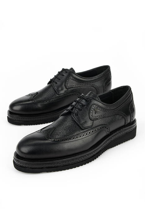 Hakiki Deri Erkek Klasik Ayakkabı Siyah
