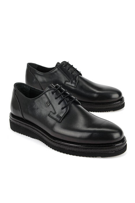 Hakiki Deri Erkek Klasik Ayakkabı Siyah
