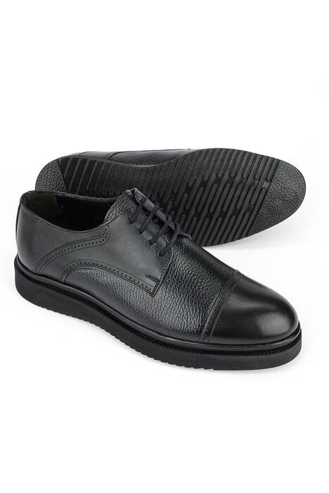 Hakiki Deri Erkek Klasik Ayakkabı Siyah