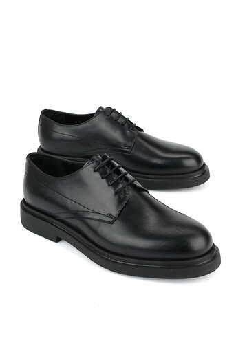 Ziya - Hakiki Deri Erkek Klasik Ayakkabı Siyah (1)