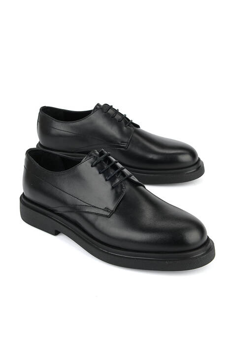 Hakiki Deri Erkek Klasik Ayakkabı Siyah