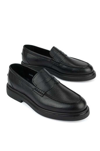 Ziya - Hakiki Deri Erkek Klasik Ayakkabı Siyah (1)