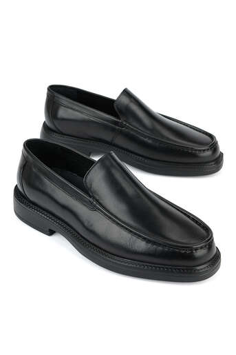 Ziya - Hakiki Deri Erkek Klasik Ayakkabı Siyah (1)