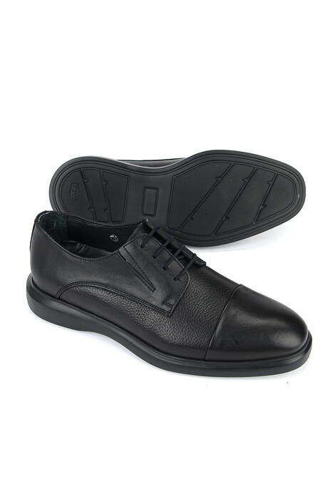 Hakiki Deri Erkek Klasik Ayakkabı Siyah