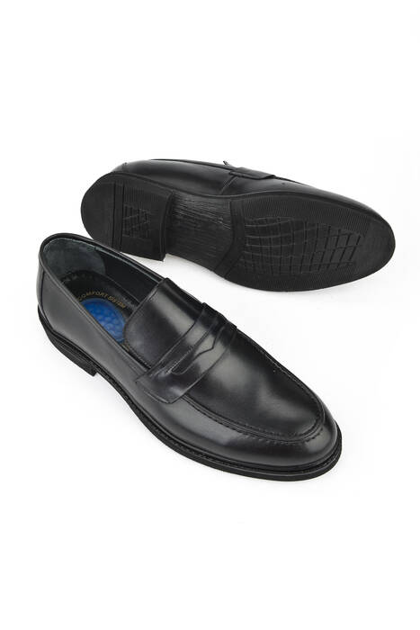 Hakiki Deri Erkek Klasik Ayakkabı Siyah