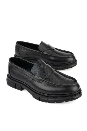 Ziya - Hakiki Deri Erkek Klasik Ayakkabı Siyah (1)