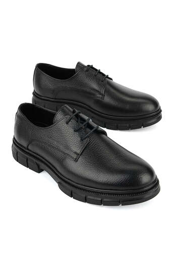 Ziya - Hakiki Deri Erkek Klasik Ayakkabı Siyah (1)