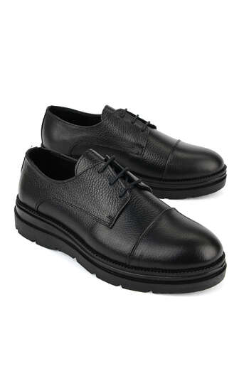 Ziya - Hakiki Deri Erkek Klasik Ayakkabı Siyah (1)