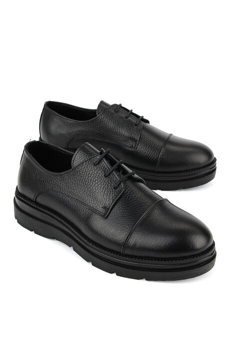 Hakiki Deri Erkek Klasik Ayakkabı Siyah