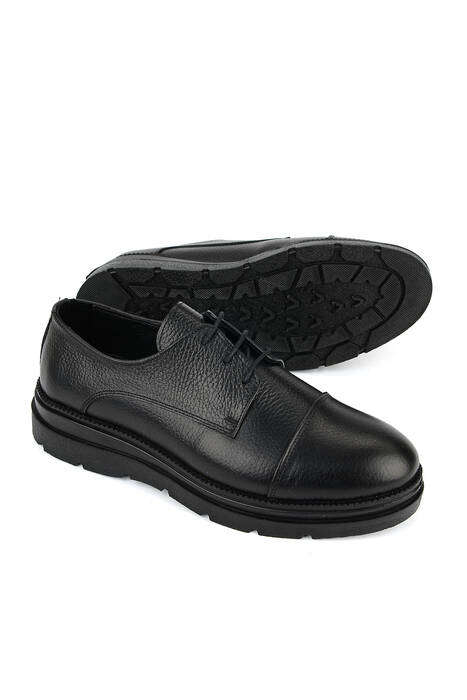 Hakiki Deri Erkek Klasik Ayakkabı Siyah