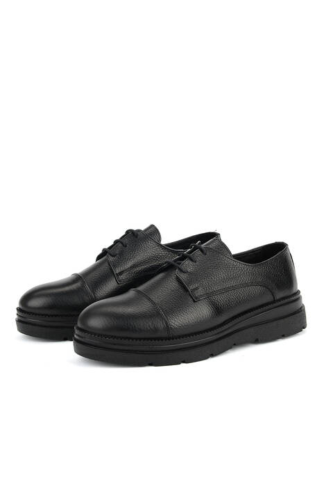Hakiki Deri Erkek Klasik Ayakkabı Siyah