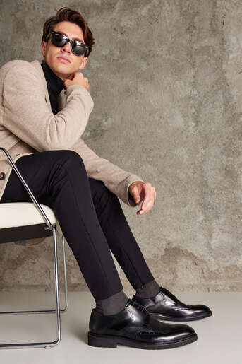 Ziya - Black Genuine Leather Men's Formal Shoes (1)