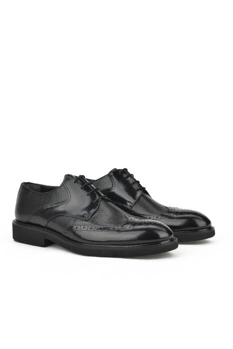 Hakiki Deri Erkek Klasik Ayakkabı Siyah