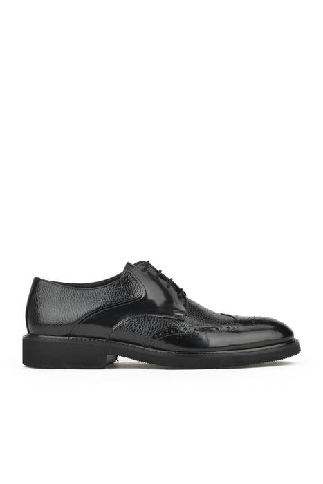 Black Genuine Leather Men's Formal Shoes