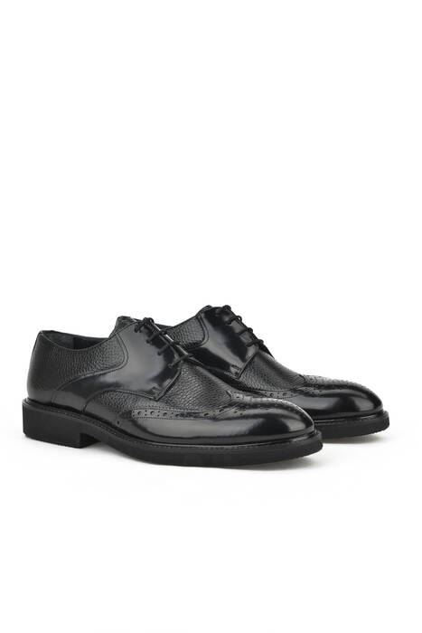 Black Genuine Leather Men's Formal Shoes