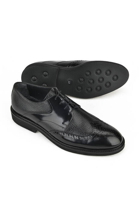 Black Genuine Leather Men's Formal Shoes