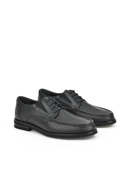 Black Genuine Leather Men's Formal Shoes