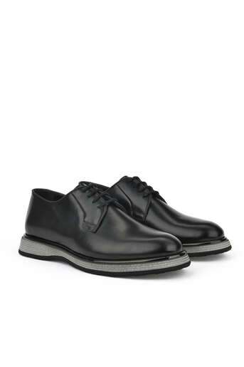 Ziya - Hakiki Deri Erkek Klasik Ayakkabı Siyah (1)