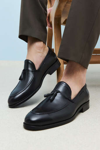 Ziya - Hakiki Deri Erkek Klasik Ayakkabı Siyah